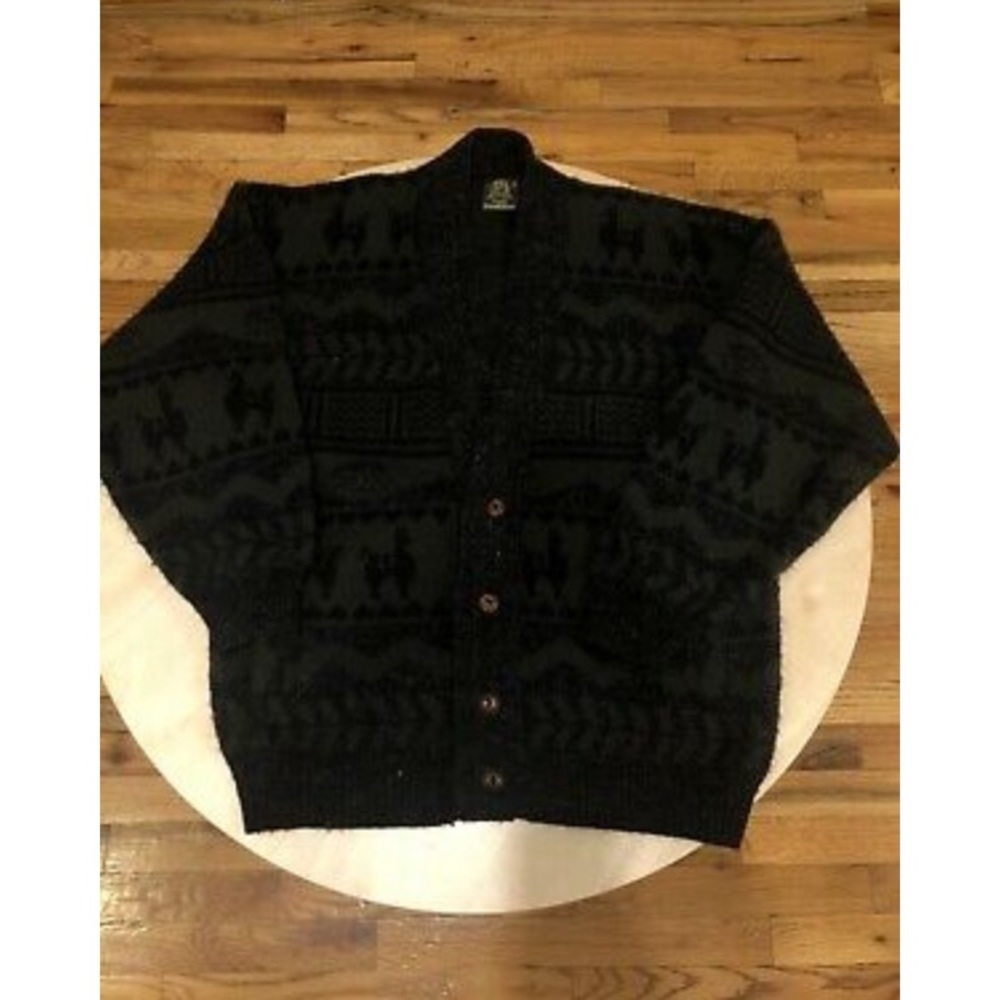 Tejidos Ruminahui Wool Native Tribal Cardigan